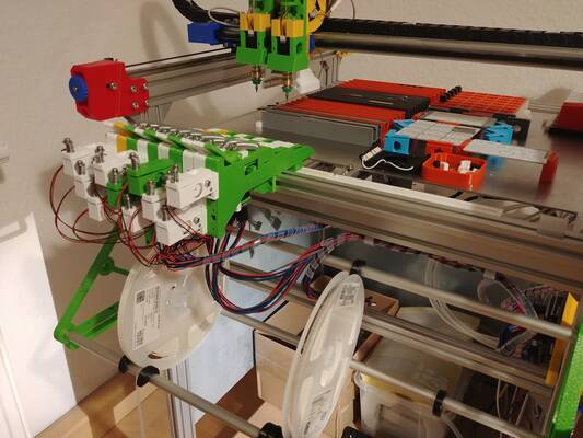 0816 smt automatic feeder mounted to machine
