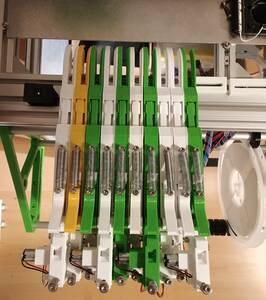 0816 smt automatic feeder mounted to machine (top view)